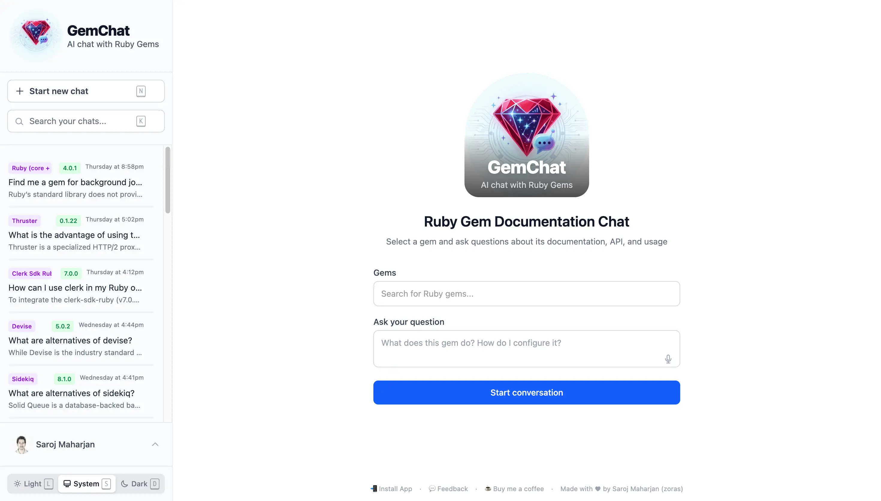 GemChat screenshot